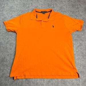 U.S. Polo Assn Orange Polo Shirt Size XL